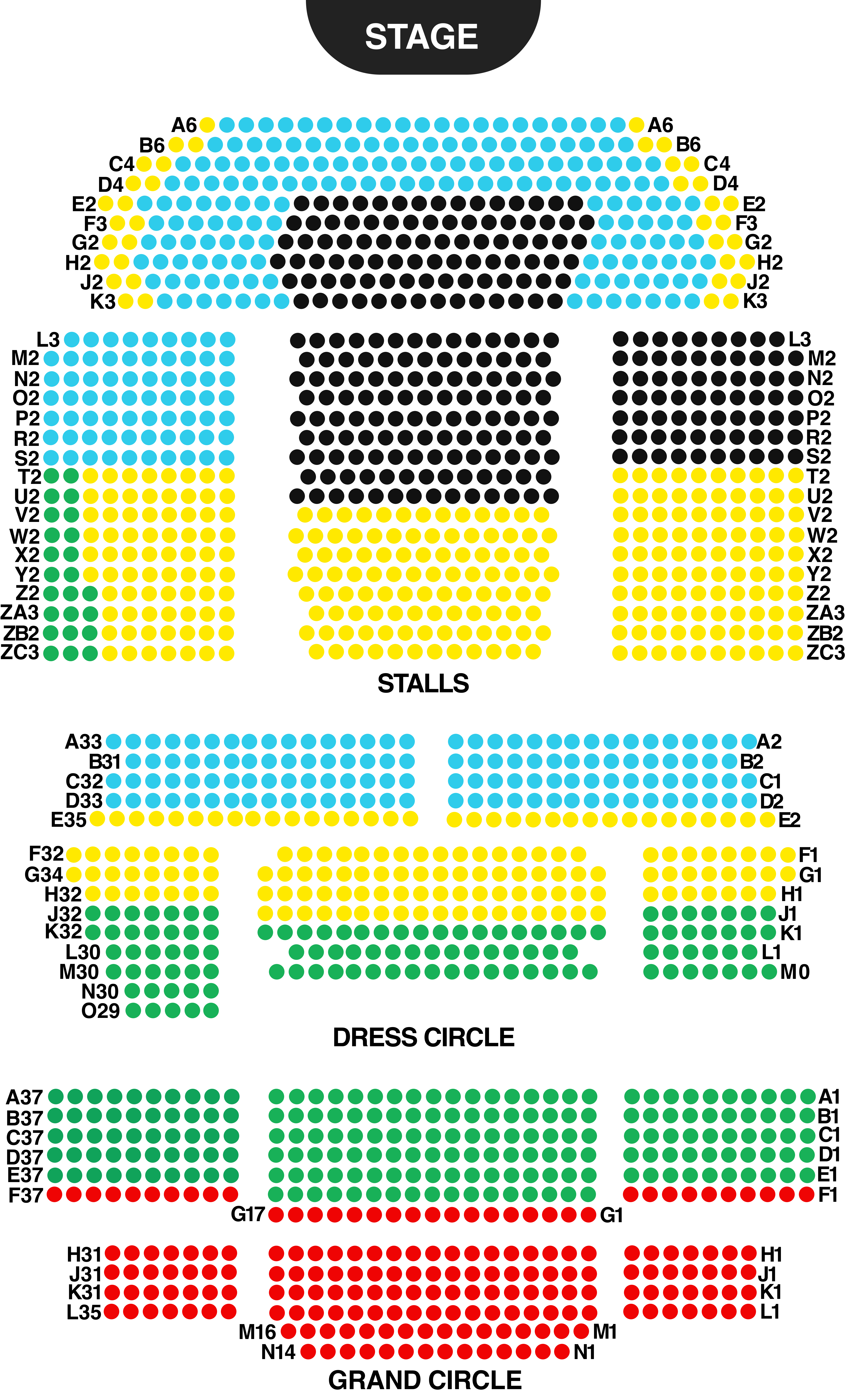 Prince Edward Theatre Seating Plan | London Theatre Guide